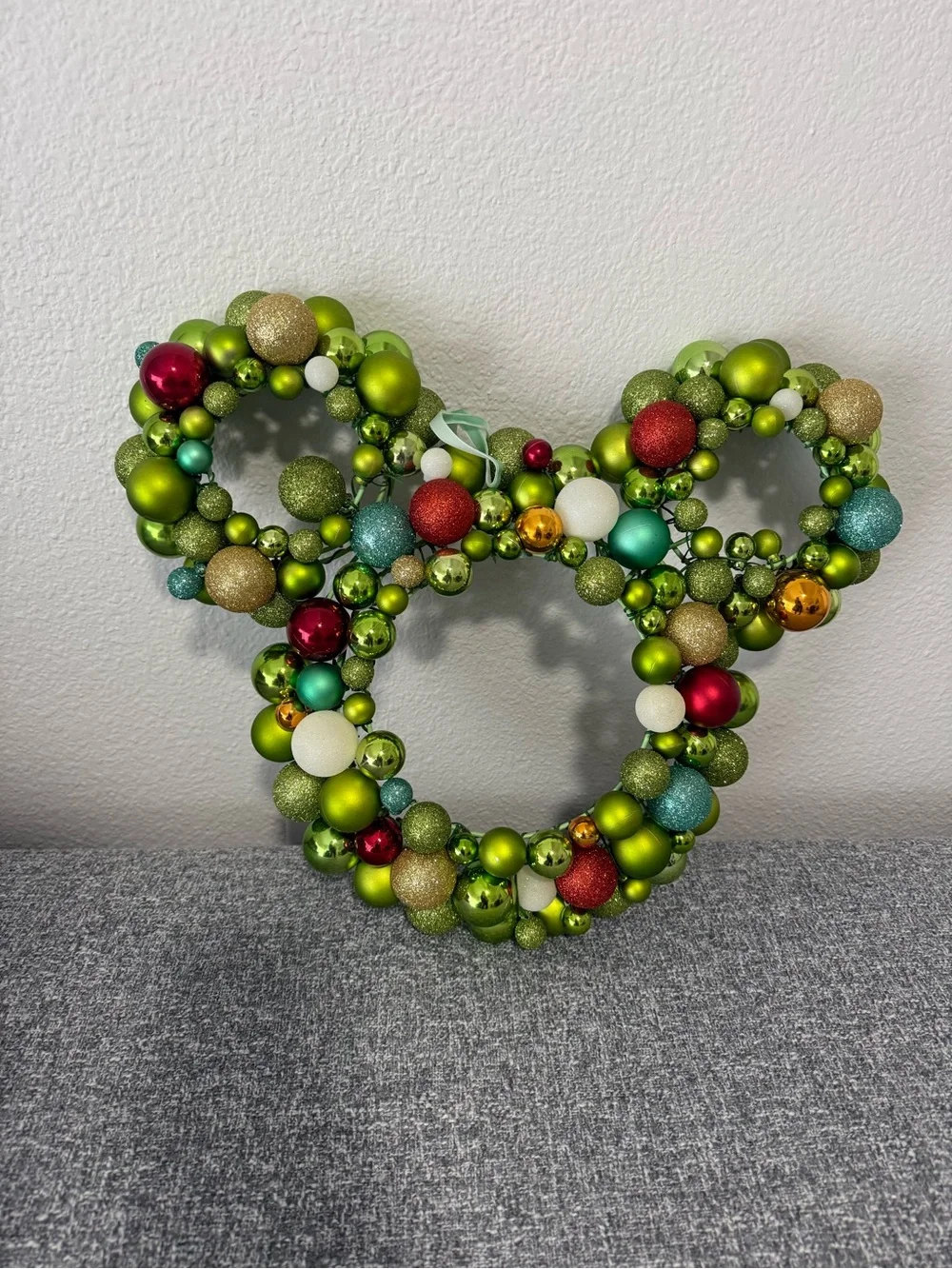 Mickey Mouse Icon Shaped Holiday Ornament Wreath Disney